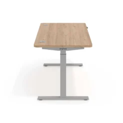 Escritorio Elevable Erghos Smart estructura aluminio canto curvo