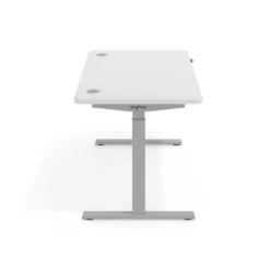 Escritorio Elevable Erghos Smart estructura aluminio canto curvo