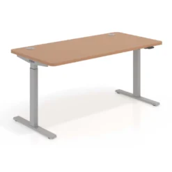 Escritorio Elevable Erghos Smart estructura aluminio canto curvo