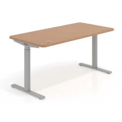 Escritorio Elevable Erghos Smart estructura aluminio canto curvo