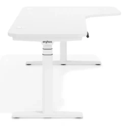 Escritorio Ergonómico Elevable Erghos Axis estructura blanca