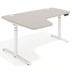 Escritorio Ergonómico Elevable Erghos Axis estructura blanca