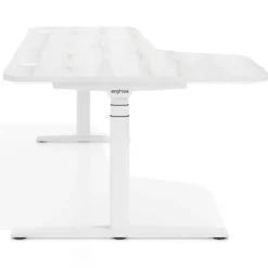 Escritorio Ergonómico Elevable Erghos Axis estructura blanca