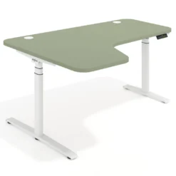 Escritorio Ergonómico Elevable Erghos Axis estructura blanca