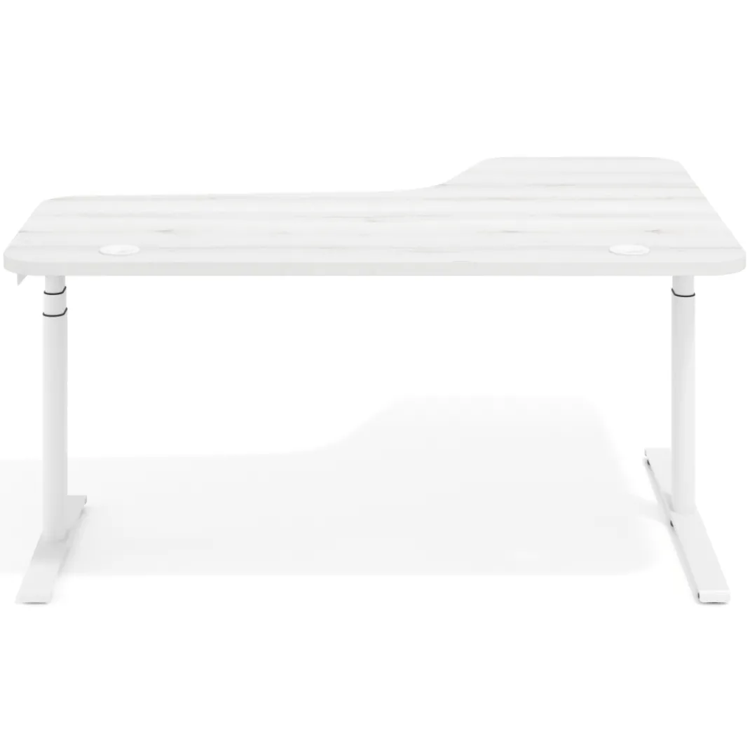 Escritorio Ergonómico Elevable Erghos Axis estructura blanca