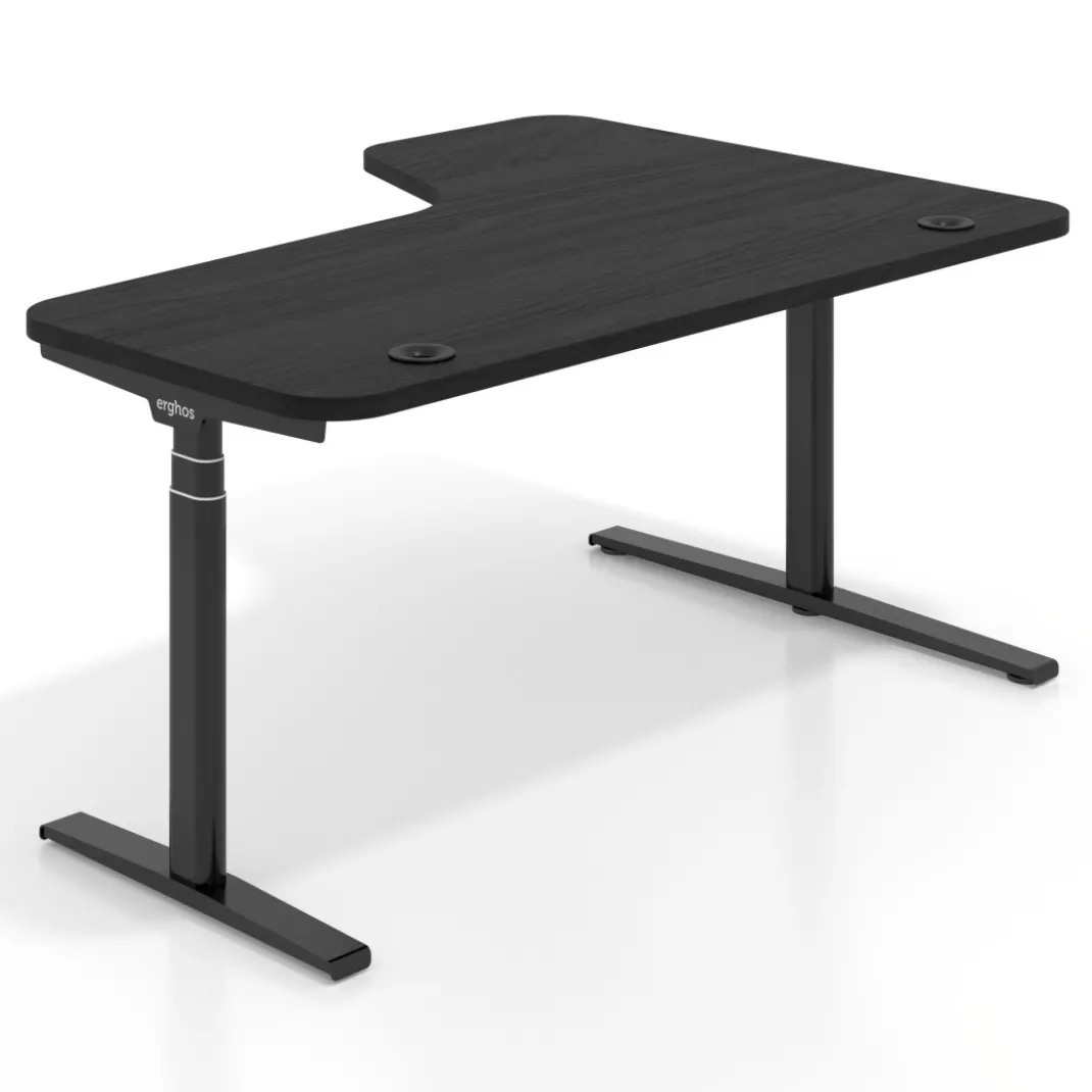 Escritorio Ergonómico Elevable Erghos Axis estructura negra