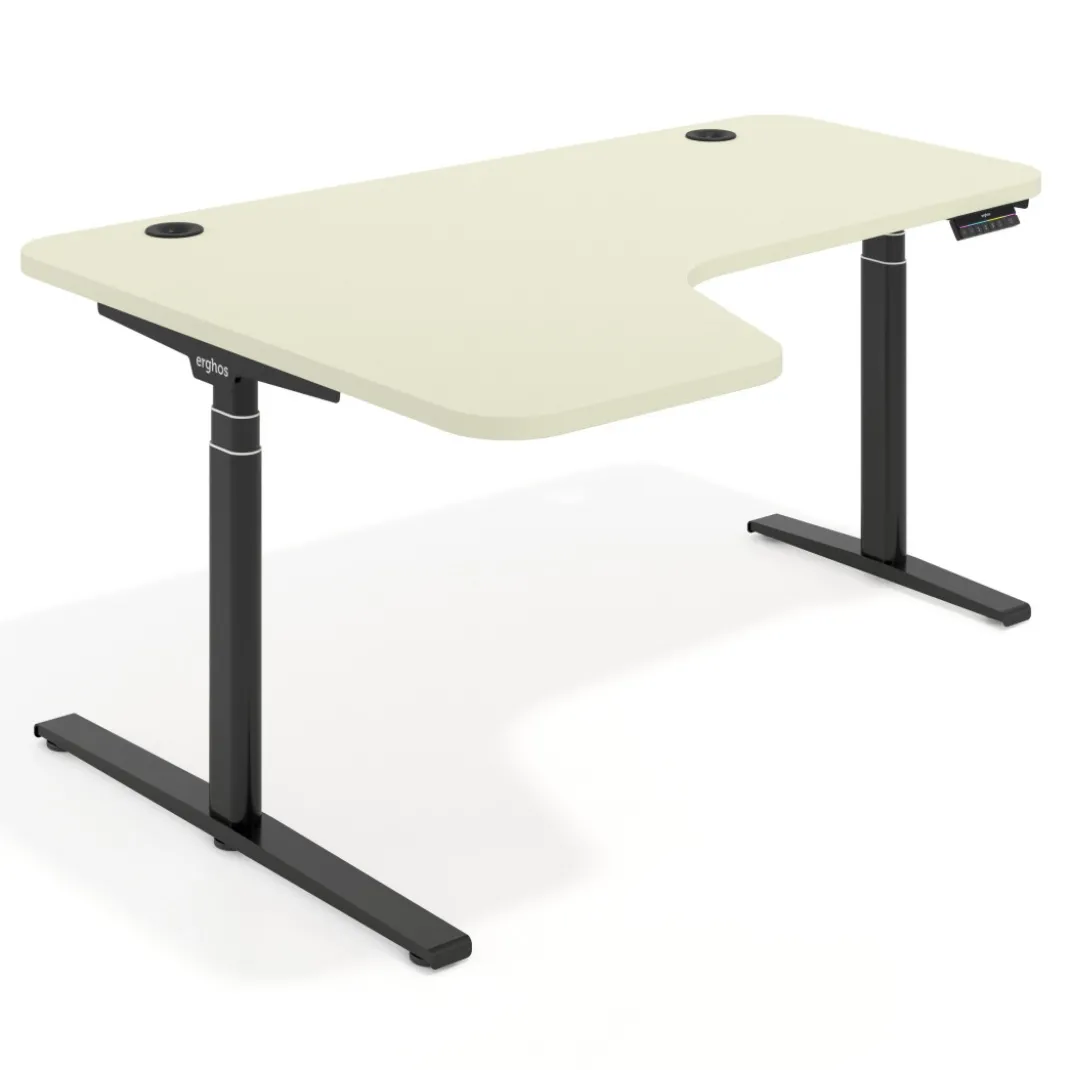 Escritorio Ergonómico Elevable Erghos Axis estructura negra
