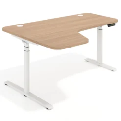 Escritorio Ergonómico Elevable Erghos Axis estructura blanca