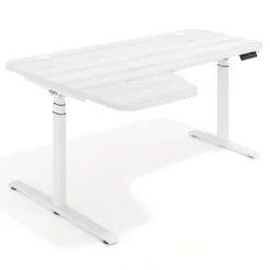 Escritorio Ergonómico Elevable Erghos Axis estructura blanca