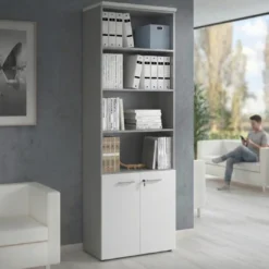 Estantería de oficina Basic 232x80cm con puerta baja