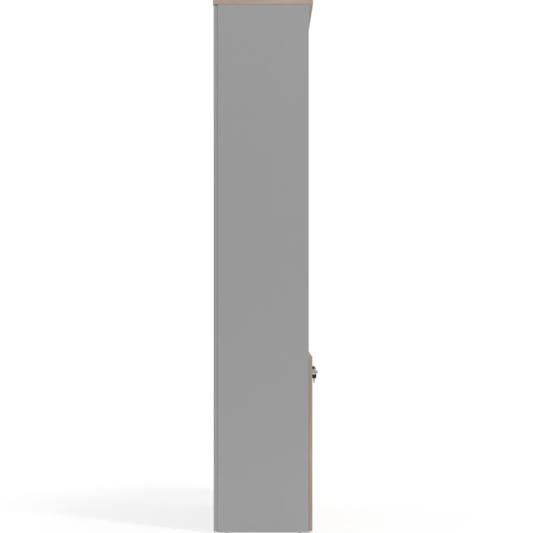 Estantería de oficina Basic 232x80cm con puerta baja