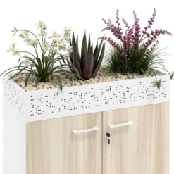 Jardinera para plantas de metal, compatible colección armarios Strong
