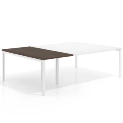 Mesa de cabecera kube para bench 166 estructura blanca