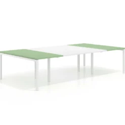 Mesa de cabecera kube para bench 166 estructura blanca