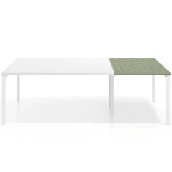 Mesa de cabecera kube para bench 166 estructura blanca