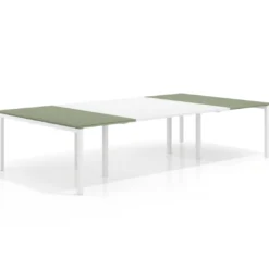 Mesa de cabecera kube para bench 166 estructura blanca
