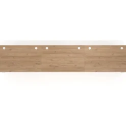 Mesa de despacho progresiva Delta triple, fondo 100cm, estructura blanca