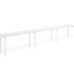 Mesa de formación progresiva triple Kube, fondo 50cm, estructura blanco