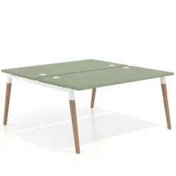Mesa de oficina multipuesto Arki fondo 166 cm, sobre recto