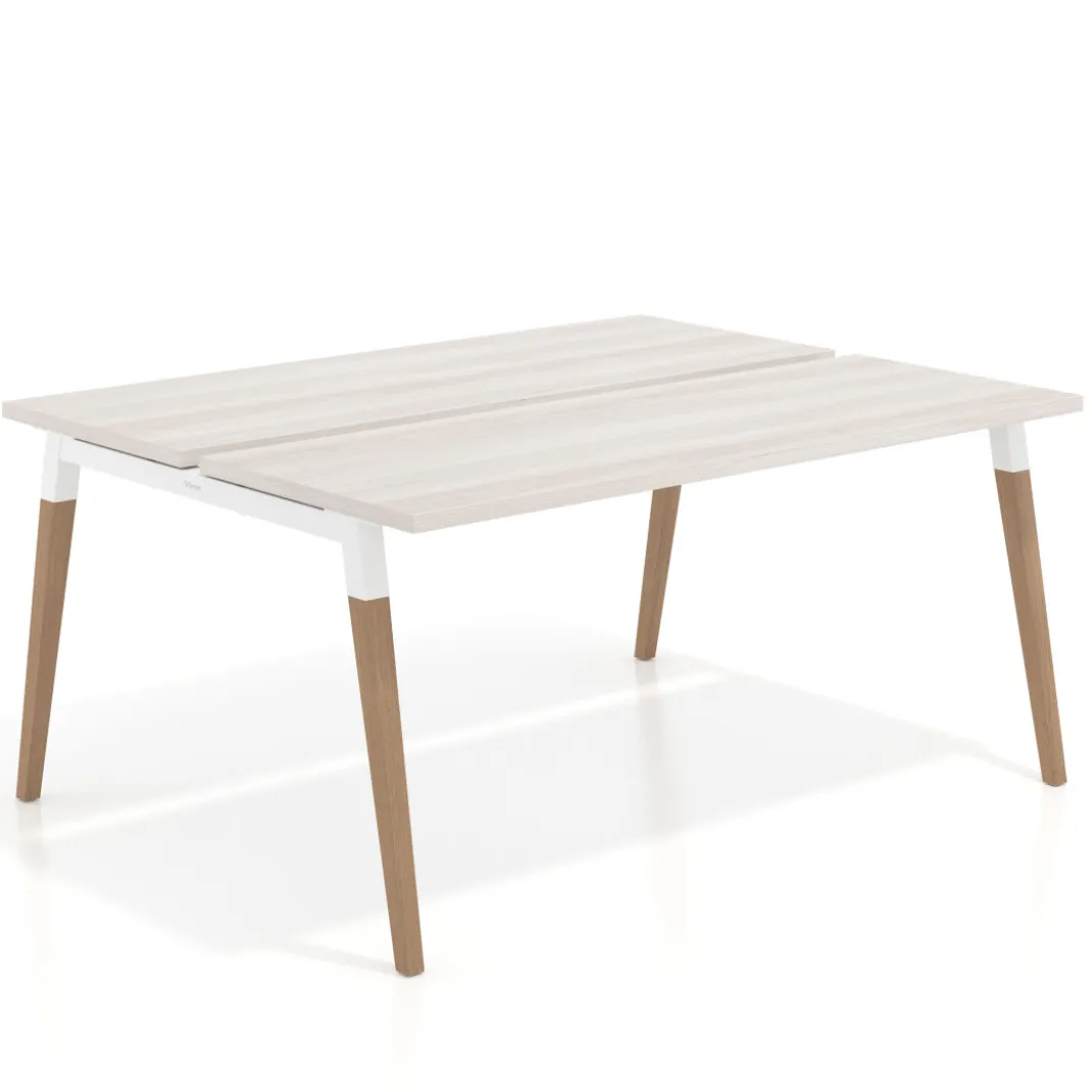 Mesa de oficina multipuesto Arki para 2 personas fondo 126 cm