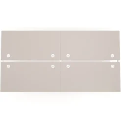 Mesa de oficina multipuesto Arki doble, fondo 166 cm, sobre recto