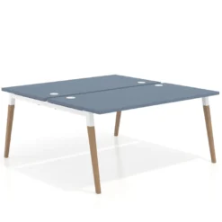 Mesa de oficina multipuesto Arki fondo 166 cm, sobre recto