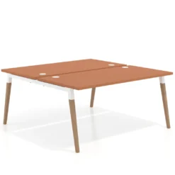 Mesa de oficina multipuesto Arki fondo 166 cm, sobre recto
