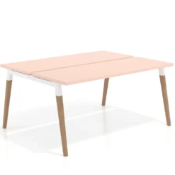 Mesa de oficina multipuesto Arki para 2 personas fondo 126 cm