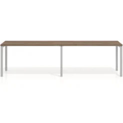 Mesa de oficina progresiva doble Kube, fondo 50cm, estructura aluminio