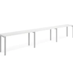 Mesa de oficina progresiva triple Kube, fondo 50cm, estructura aluminio