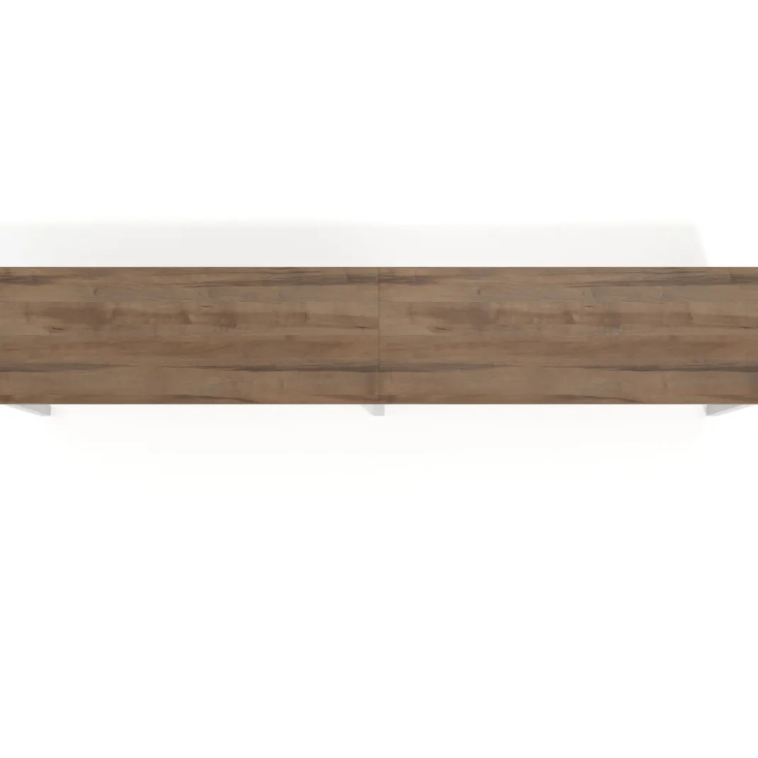 Mesa de oficina progresiva doble Kube, fondo 50cm, estructura aluminio