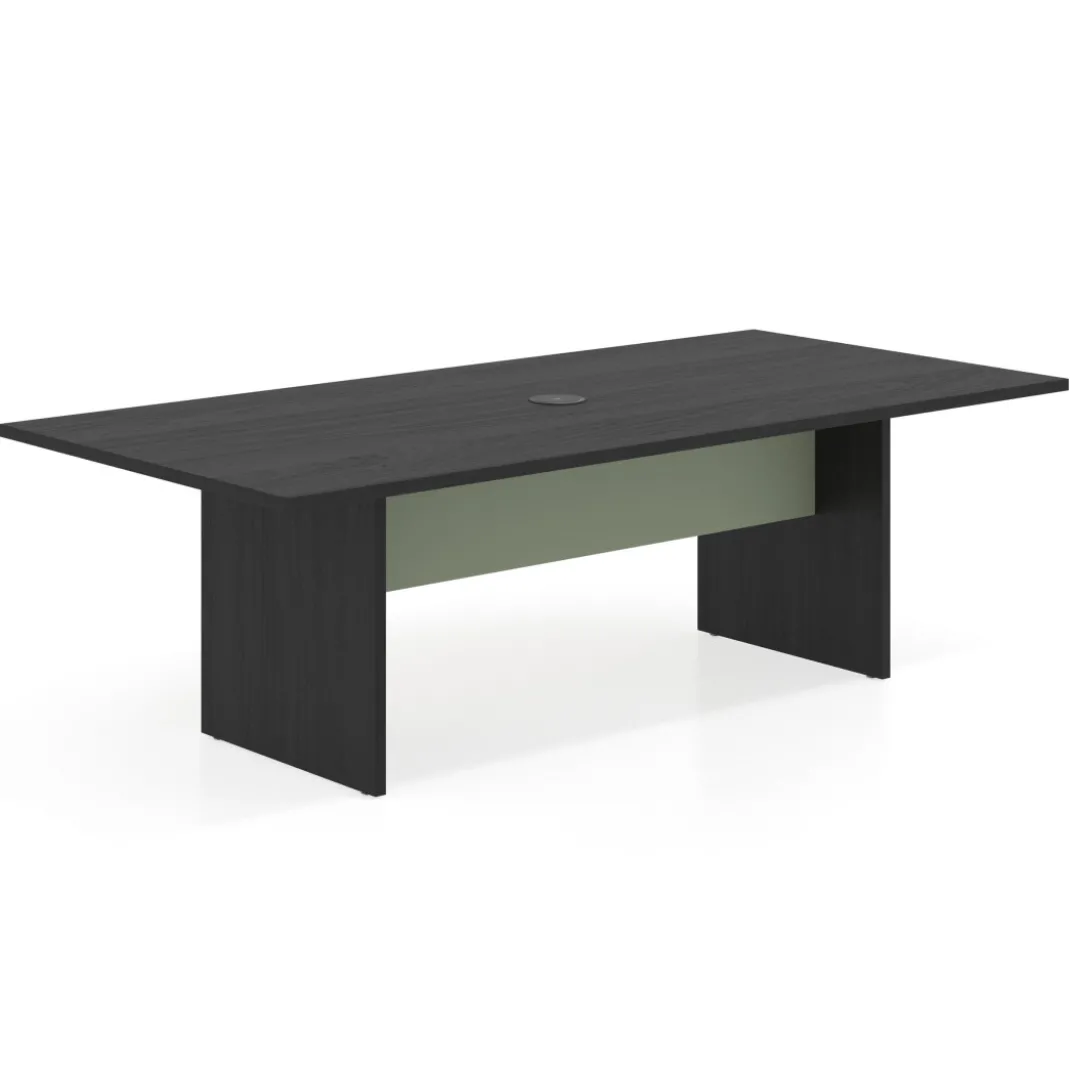 Mesa de Reuniones Rectangular Work Plus estructura bocamina