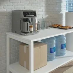 Mesa de trabajo expositor Kube estructura blanca