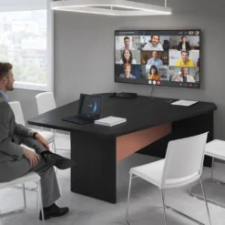 Mesa de Videoconferencias WorkPlus estructura bocamina