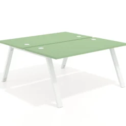 Mesa multipuesto UvePro Bench fondo 166 cm, estructura blanca