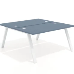 Mesa multipuesto UvePro Bench fondo 166 cm, estructura blanca