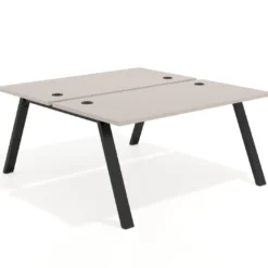 Mesa multipuesto UvePro Bench fondo 166 cm, estructura negra
