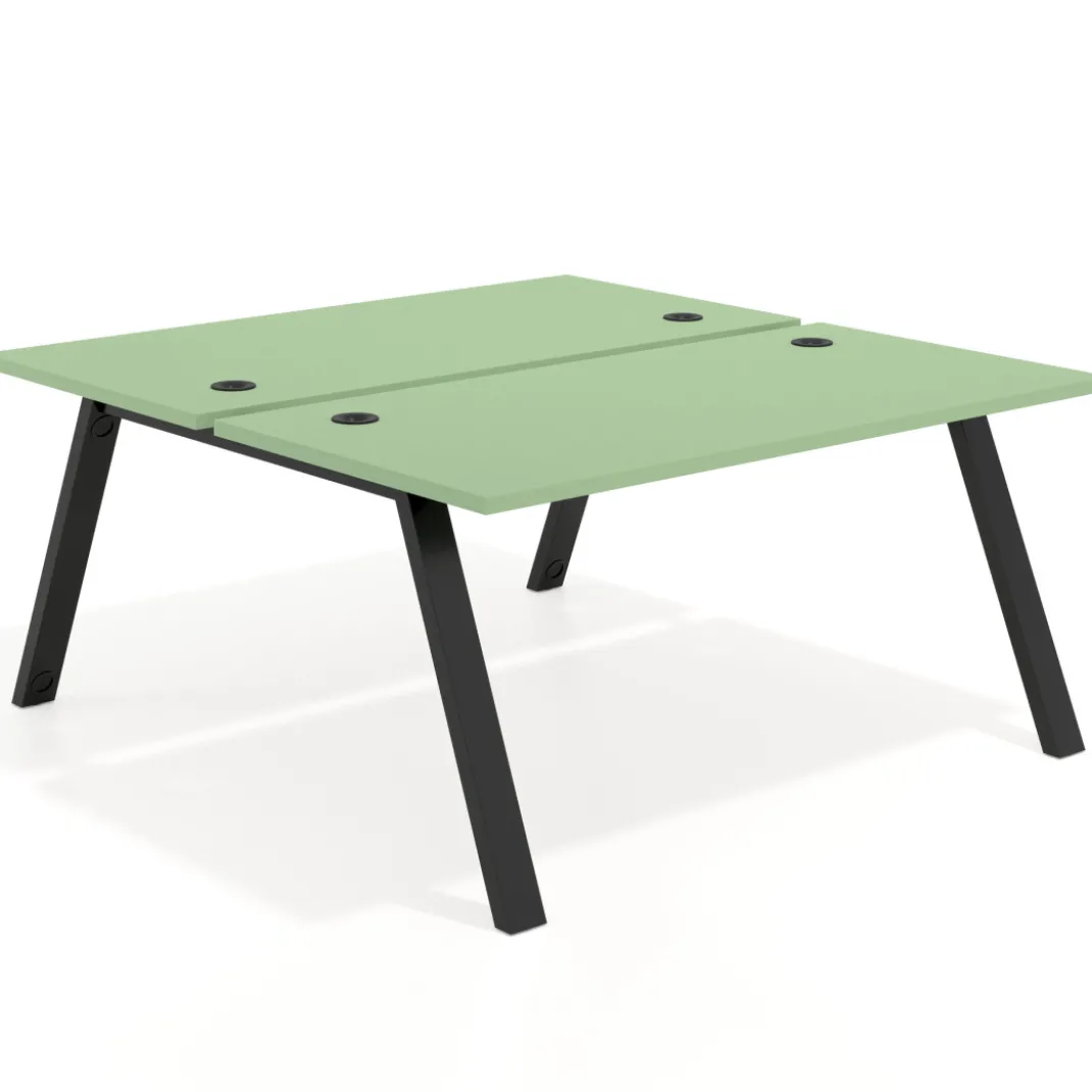 Mesa multipuesto UvePro Bench fondo 166 cm, estructura negra