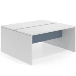 Mesa Multipuesto Work Bench fondo 142 estructura blanco mate