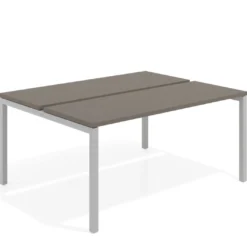 Mesa oficina multipuesto bench Kube fondo 126 cm estructura aluminio