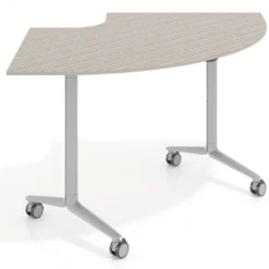 Mesa plegable pivot corner, estructura aluminio, canto 16cm