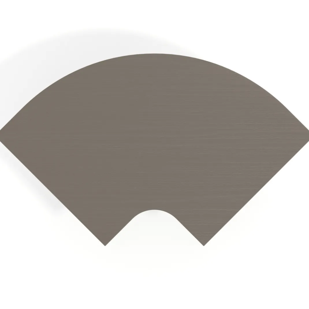 Mesa plegable pivot corner, estructura aluminio, canto 16cm