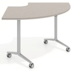 Mesa plegable pivot corner, estructura aluminio, canto 30cm
