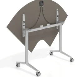 Mesa plegable pivot corner, estructura aluminio, canto 16cm
