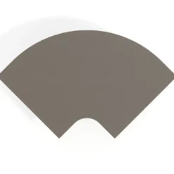Mesa plegable pivot corner, estructura aluminio, canto 16cm