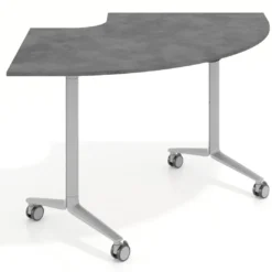 Mesa plegable pivot corner, estructura aluminio, canto 16cm