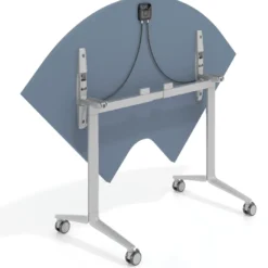 Mesa plegable pivot corner, estructura aluminio, canto 30cm