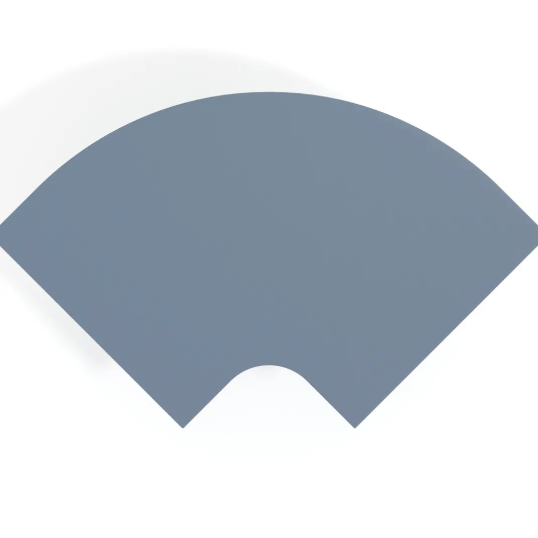 Mesa plegable pivot corner, estructura aluminio, canto 30cm