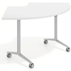 Mesa plegable pivot corner, estructura aluminio, canto 30cm