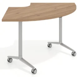 Mesa plegable pivot corner, estructura aluminio, canto 30cm
